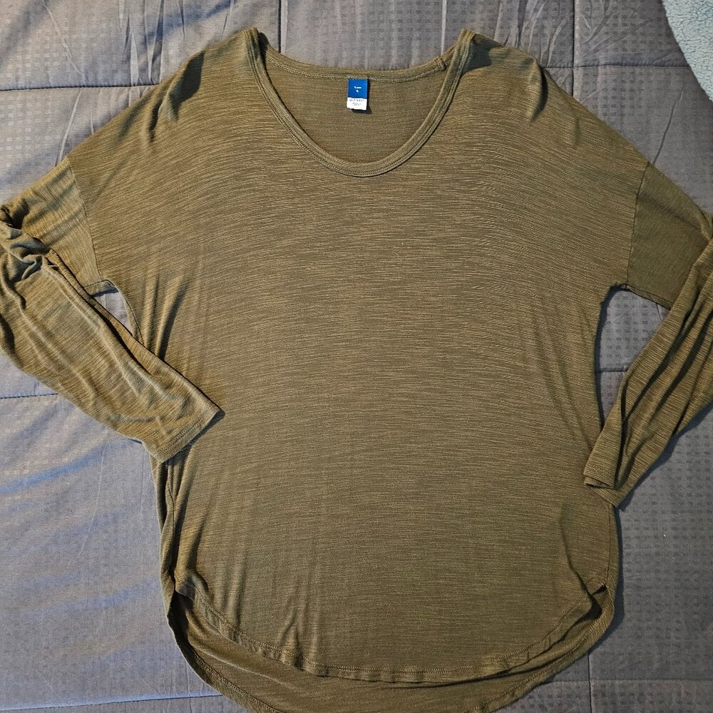 Old Navy Green Long Sleeve Tunic for Fall, Great for Office and Casual Everyday